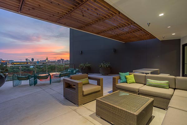 Resort-style pool at Marq Uptown in Austin