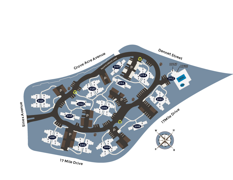 View a map of our property in Pacific Grove, CA