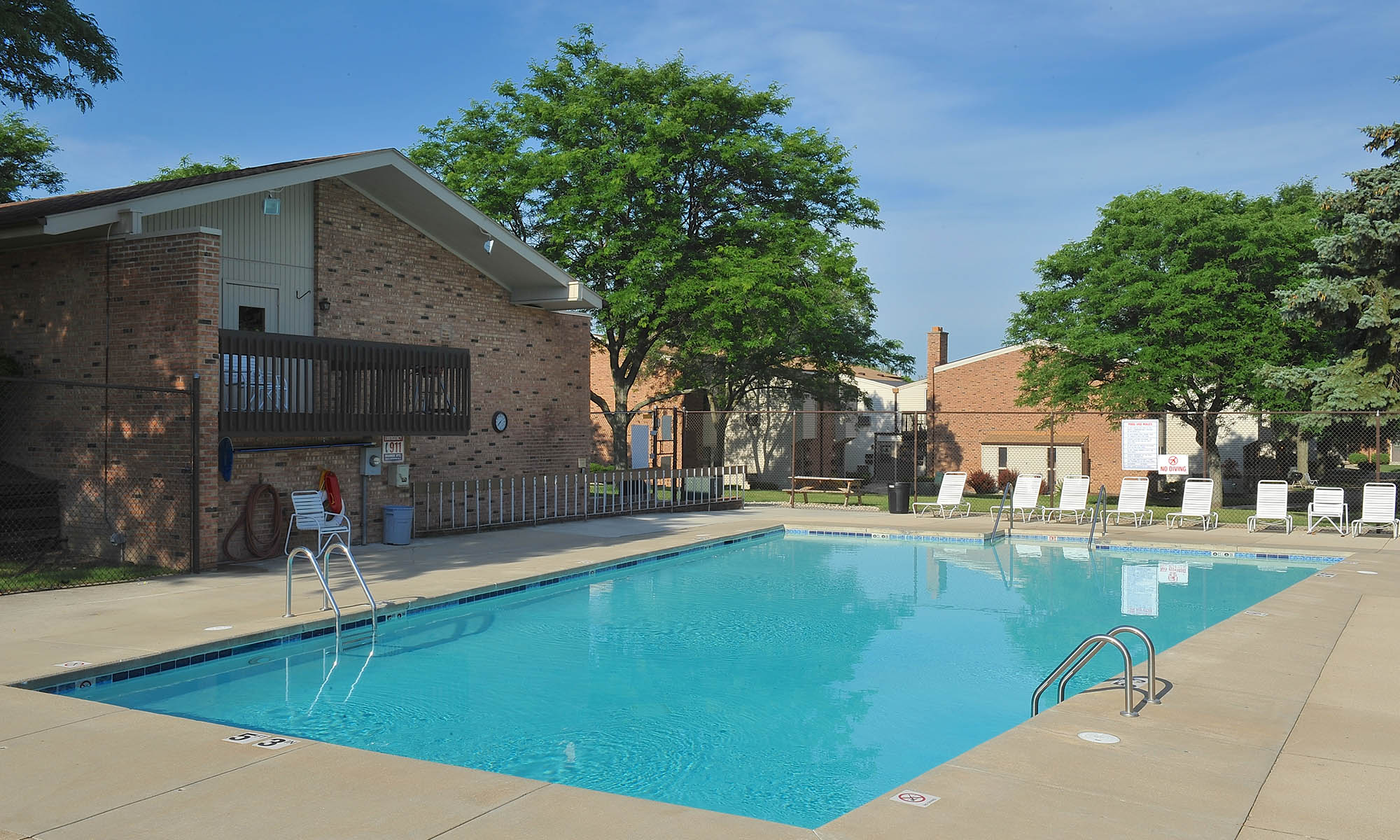 Fitness center at apartments in Greenfield, WI