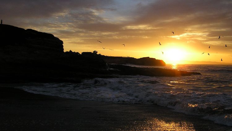 Beautiful sunsets are just one of the perks of living at 1010 Pacific Apartments