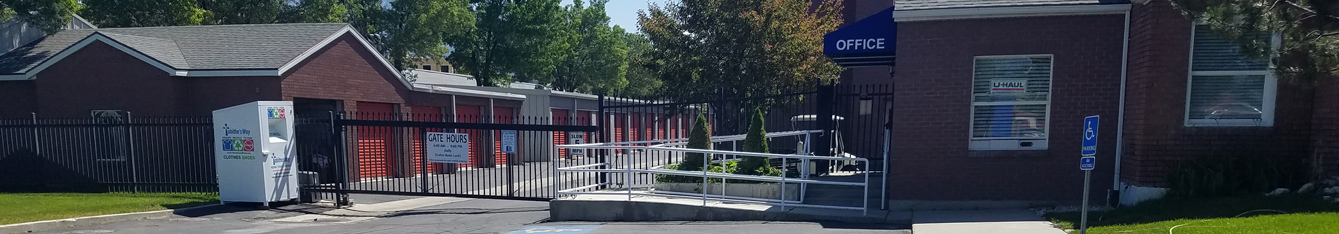 Unit sizes and prices at the self storage facility in Sandy
