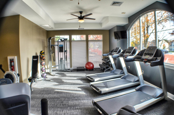Exercise room at apartments in Newtown