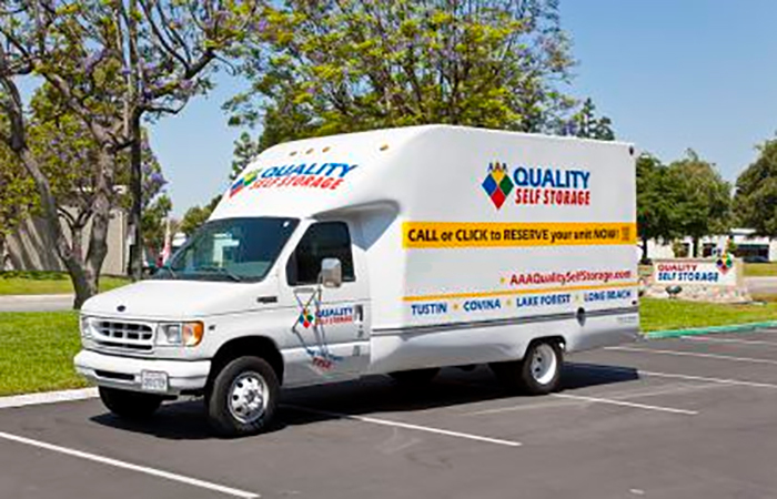 Most AAA Quality Self Storage locations offer free use of a moving truck at initial move-in!