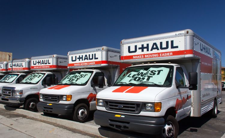 Moving trucks at Towne Storage