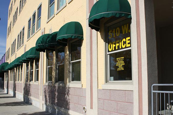 Sidewalks in front of our office at Towne Storage in Salt Lake City, UT