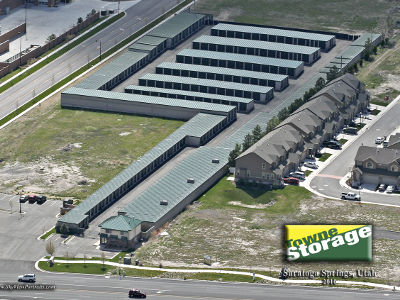 Aerial view of Towne Storage in Saratoga Springs, UT