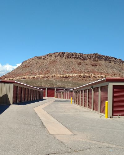 Exterior storage units at Towne Storage in Bluffdale, Utah