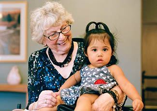 Family time at senior living in Oceanside