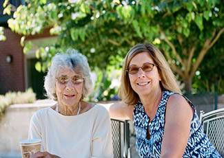 Happy residents at senior living in San Jose