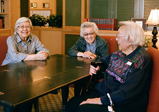 Happy residents at senior living in Henderson