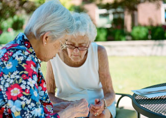 Family time at senior living in Huntington Beach