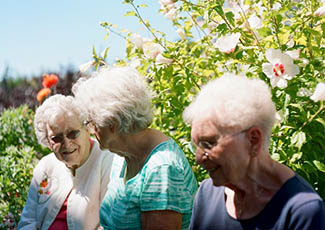 Happy residents at senior living in Tacoma