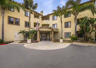 Exterior of San Diego senior living facility