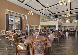 Beautiful dining area at Rocklin senior living