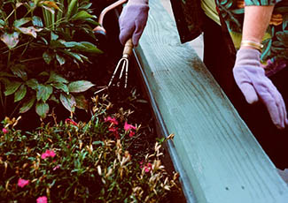 Gardening at Woodstock senior living