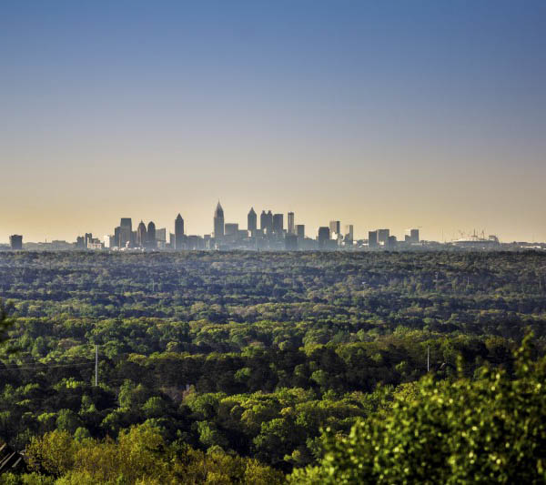 Skyline in the neighborhood of Woodstock senior living