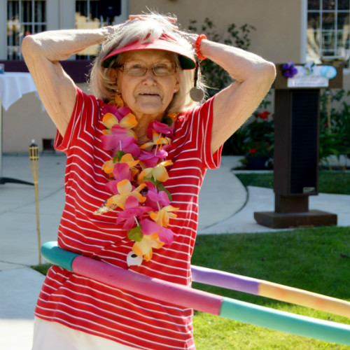 Seniors living a happy life here at Merrill Gardens at Auburn