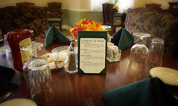 Great dining table at Storey Oaks of Tulsa in Tulsa