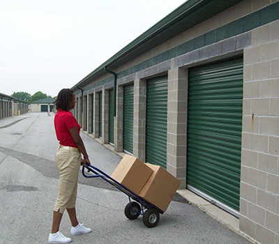 Drive up storage units at Mini Storage Depot