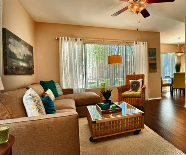 Living room at Village at Lakewood