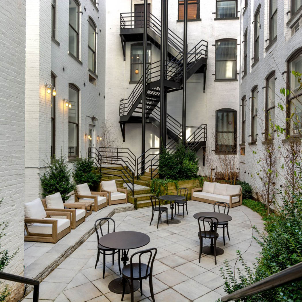 courtyard at Grand Adams