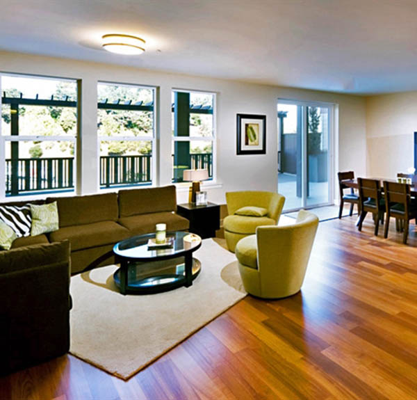 Our floor plans at 33 North Apartments in San Rafael are open and spacious, with 14' ceilings!