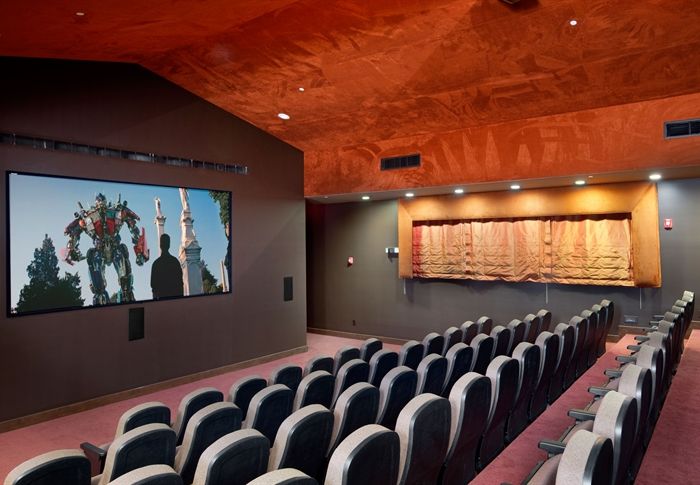 Movie theater at Rockledge Apartments