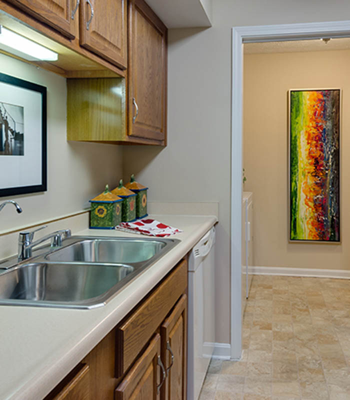 Upgraded kitchen at Mallard Crossing Apartments
