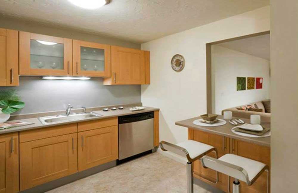 Kitchen at Rosemont Square Apartments