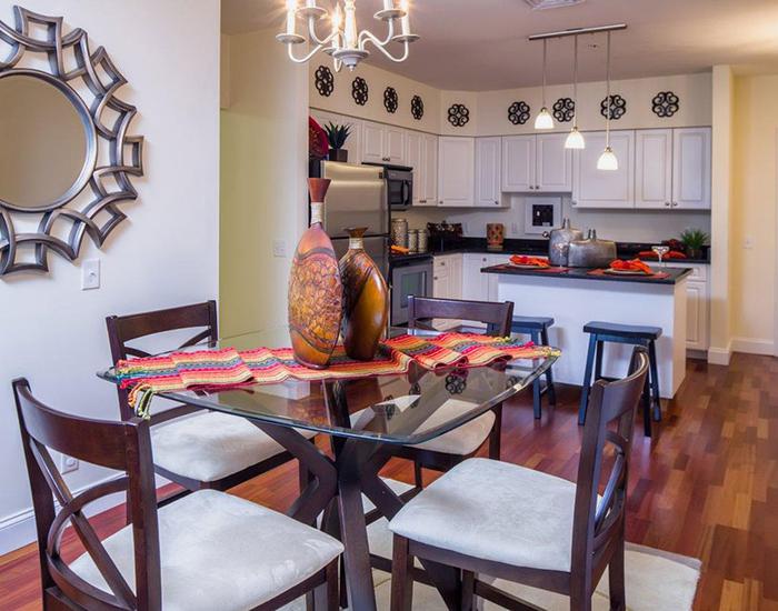 Dining kitchen room combo at Avana Abington Apartments