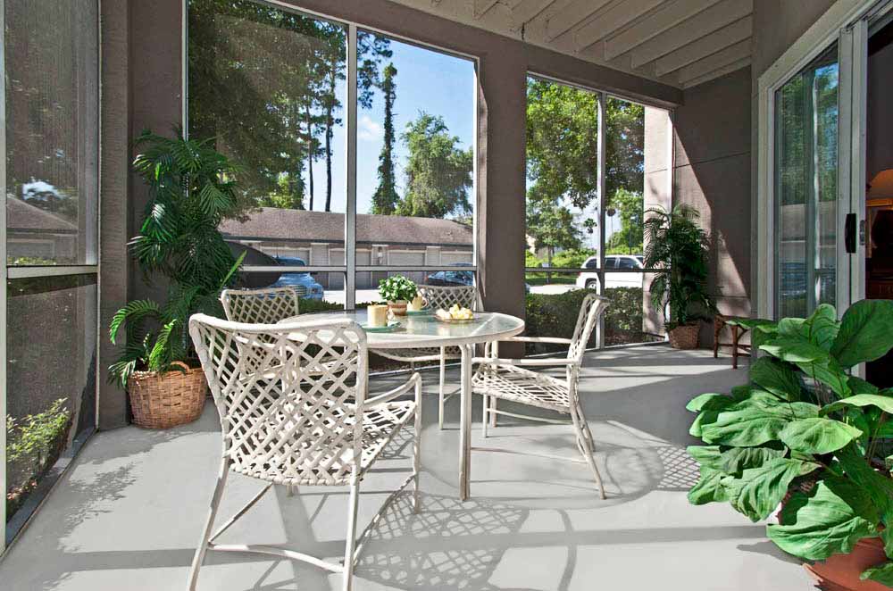 Spacious patio at Ocean Park of Ponte Vedra