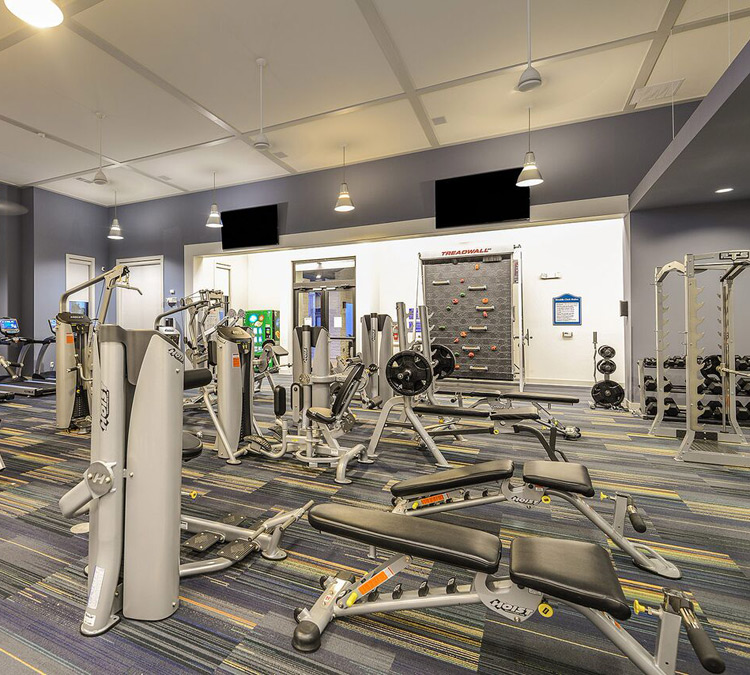 Fitness center at Cabana Club and Galleria Club