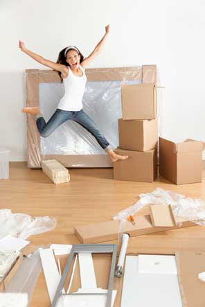 Young woman preparing to move at Rent-A-Space, Inc. in Davidson