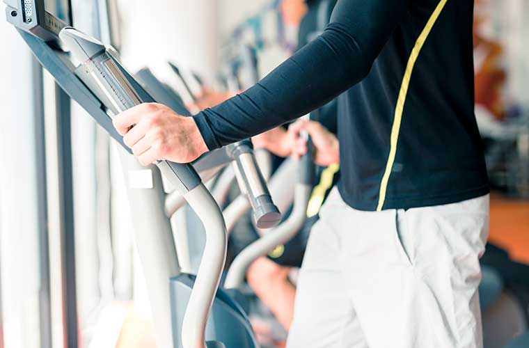Keep moving in our fitness center at The Maverick