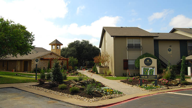 Exterior view of apartments in Bedford
