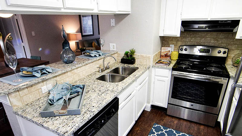 Oak Creek Apartments Model Kitchen