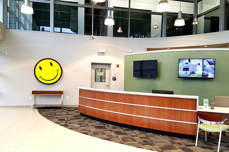 Office area at Happy Boxes Self Storage in Virginia Beach