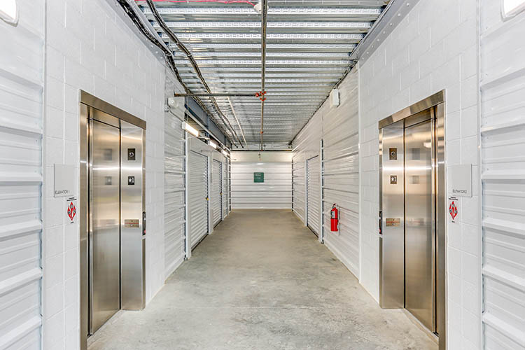 Elevators at Happy Boxes Self Storage in Richmond
