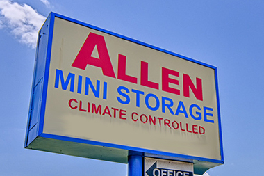 Clean and bright storage at Allen Mini Storage
