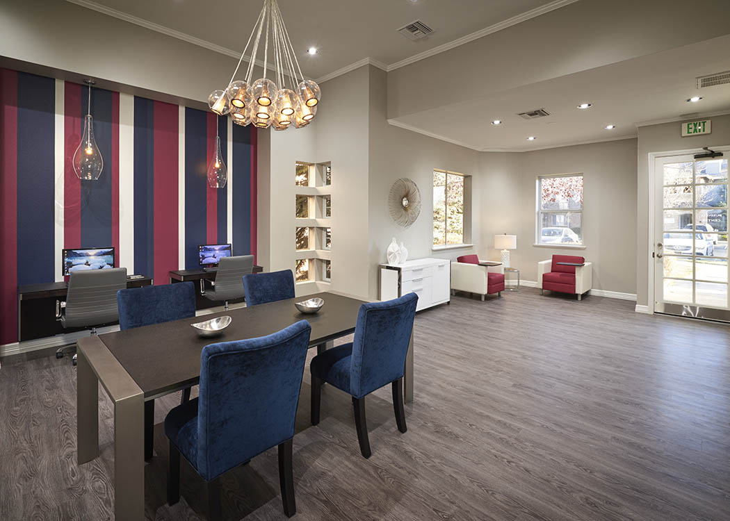 business center at Hawthorne Hill Apartments in Northglenn