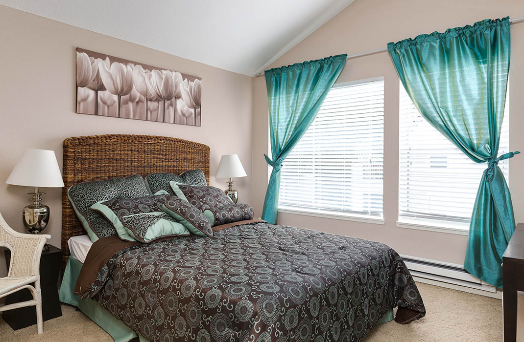 Bedroom at Meadows at Cascade Park Apartments in Vancouver