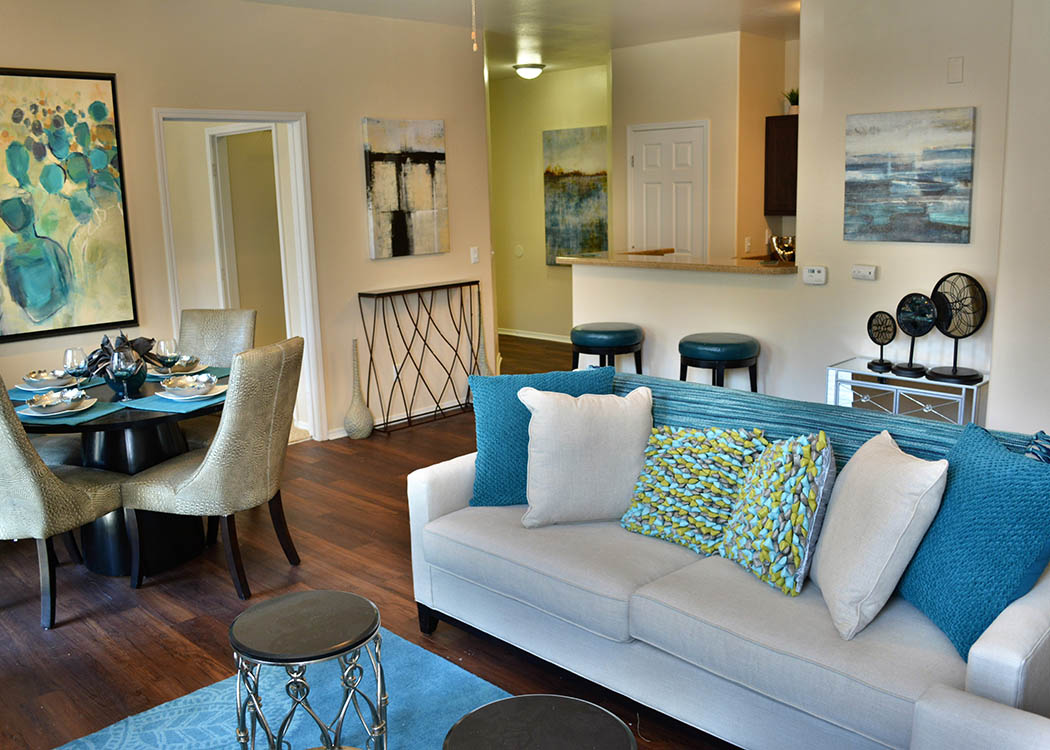Fitness center at Promenade at Hunter's Glen Apartments in Thornton