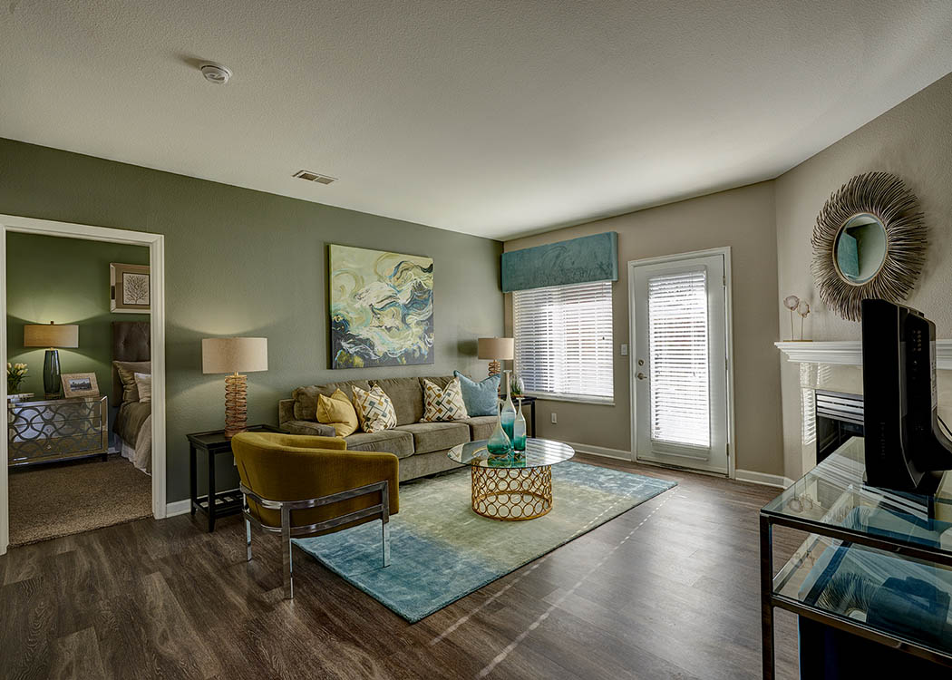 Living Room at Villas at Homestead Apartments in Englewood