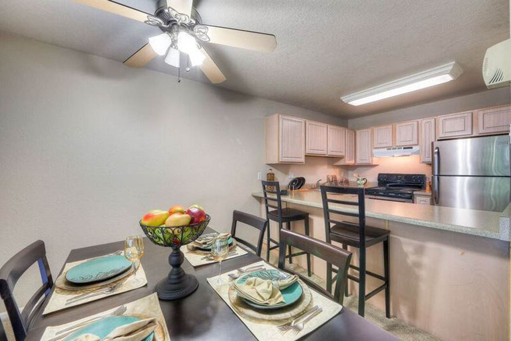Dining room at Carriage House Apartments in Vancouver