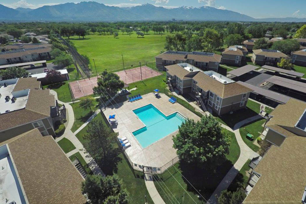 Aerial view at Callaway Apartments in Taylorsville
