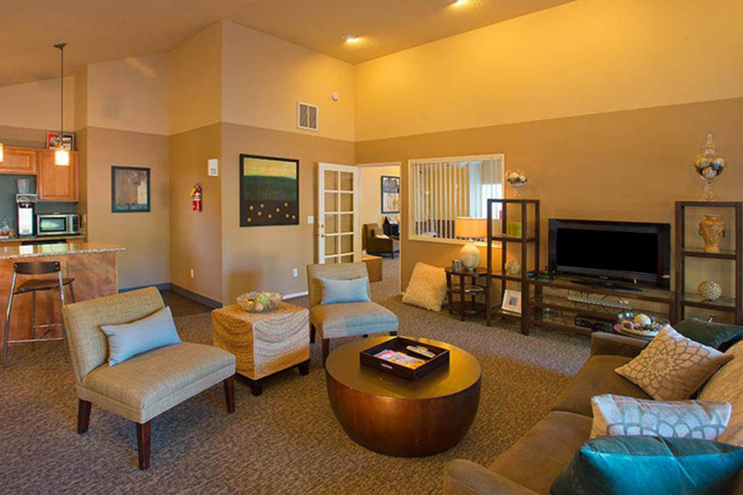 Living Room at Carriage Park Apartments in Vancouver