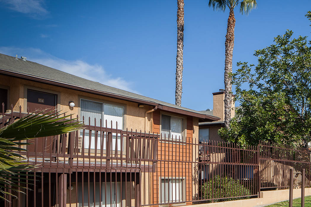 Exterior view of Hillside Terrace Apartments in Lemon Grove