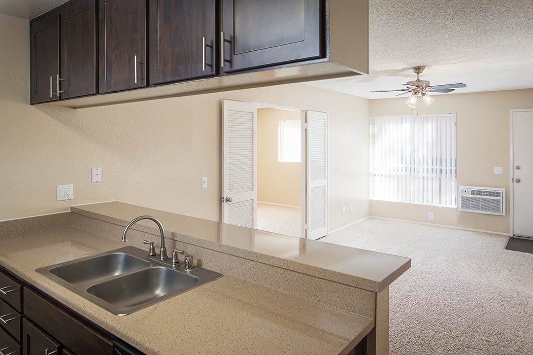 Living Room at Hillside Terrace Apartments in Lemon Grove