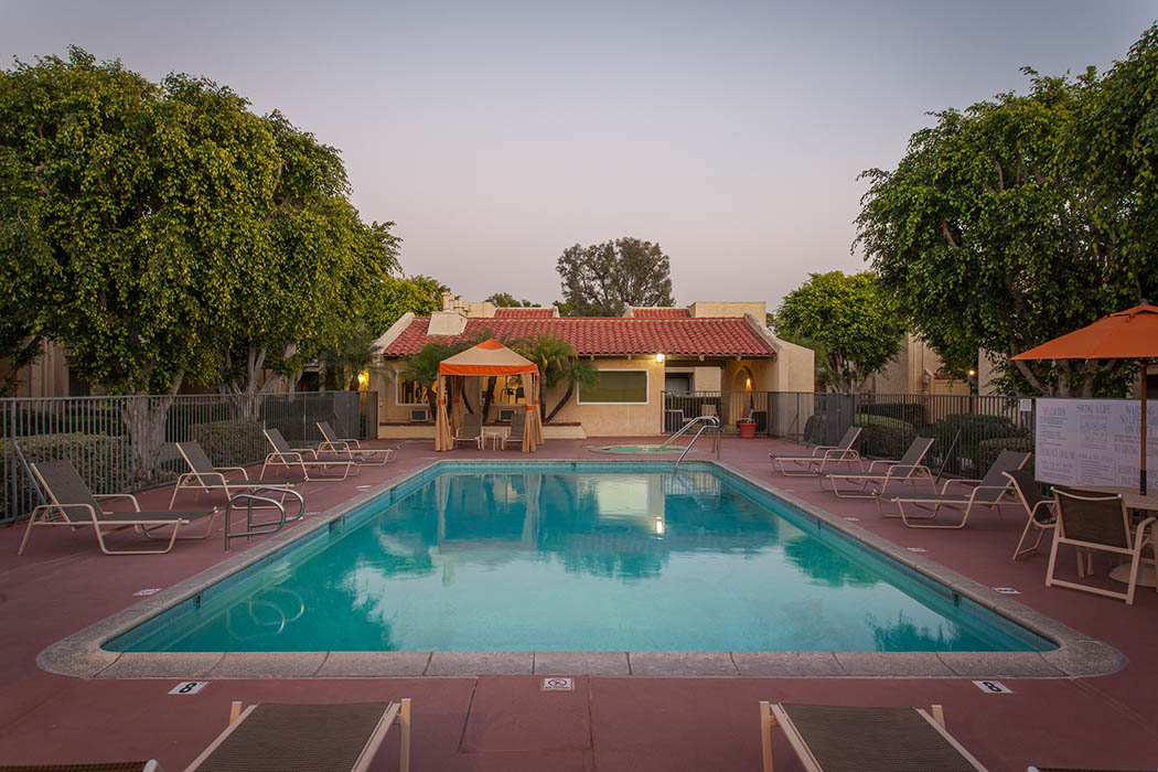 Pool at Kendallwood Apartments in Whittier
