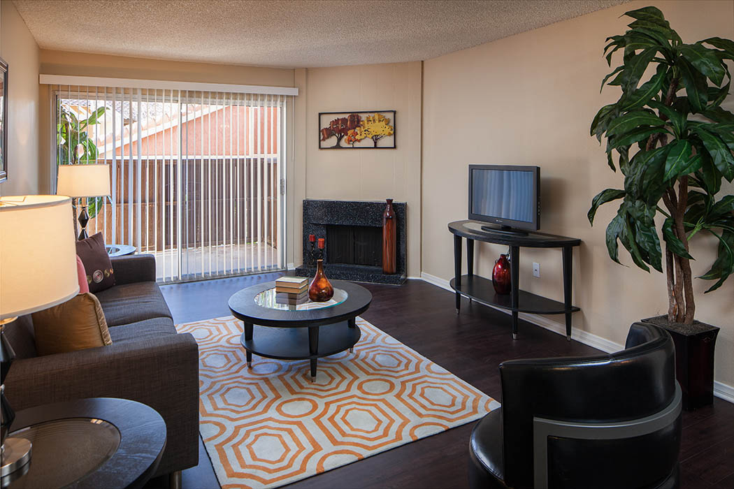 Living Room at Shadow Ridge Apartments in Oceanside
